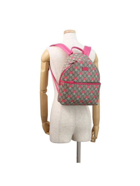 Gucci Backpack Flower Print Children\'s GG Supreme Leather Kids Kim Seungyoung main image 6